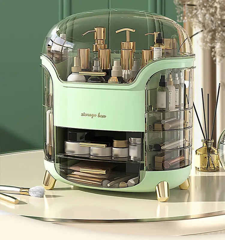 NNETM Sturdy Desktop Cosmetics Storage Box Dustproof and Waterproof Design