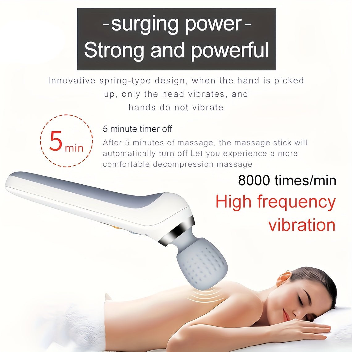 1500mAh Rechargeable Relaxation Master(White)