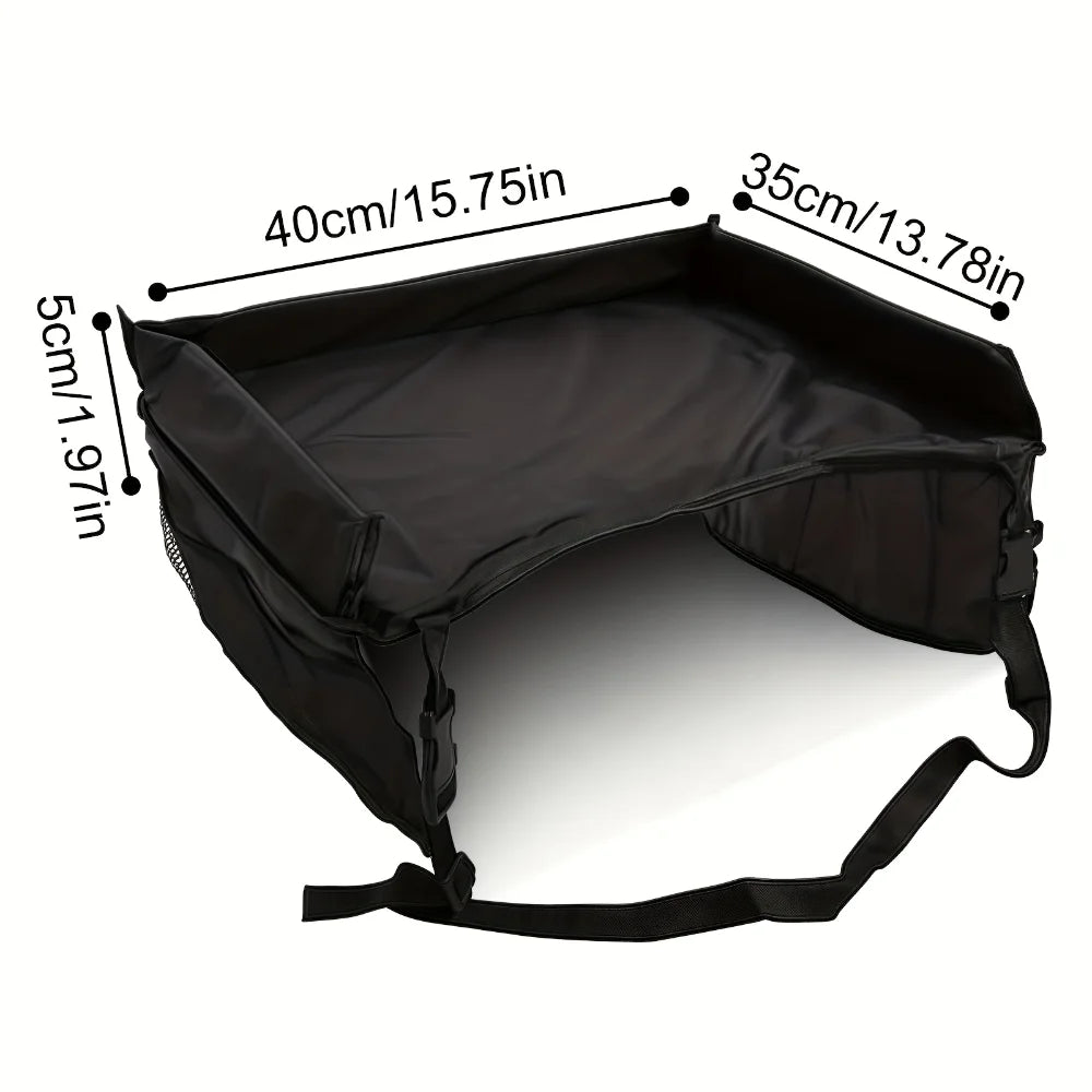 Car Seat Tray For Kid Foldable Multiple Pockets Waterproof Car Holder Table Portable Large Capacity Table For Dining Drawing Car