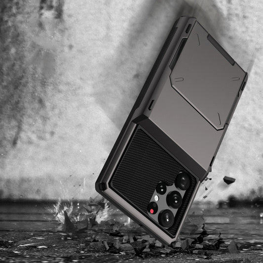 Flip Card 2-in-1 Shockproof Protective Cover